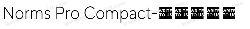 Norms Pro Compact字体转换